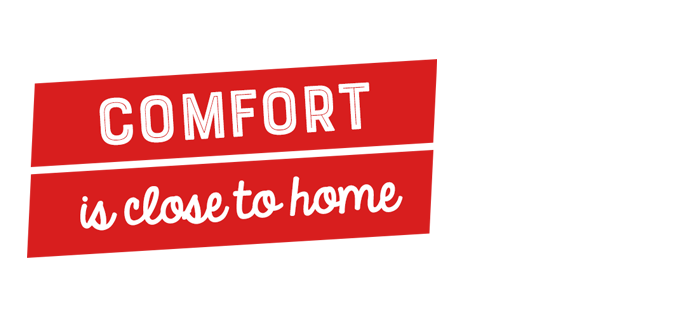 Comfort is close to home. social safely